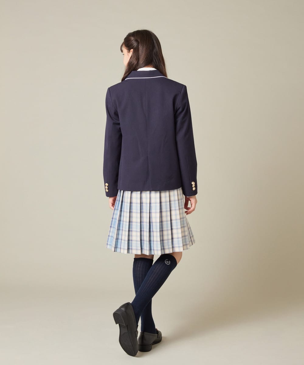 KQJBD01099 a.v.v KIDS(アー・ヴェ・ヴェ) [150-160]【卒服】【エンブレム付き】パイピングテーラードジャケット ネイビー