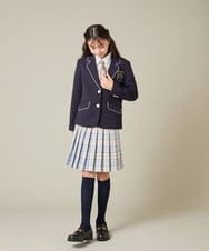 KQJBD01099 a.v.v KIDS(アー・ヴェ・ヴェ) [150-160]【卒服】【エンブレム付き】パイピングテーラードジャケット ネイビー