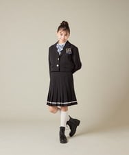 KQJBD02099 a.v.v KIDS(アー・ヴェ・ヴェ) [150-160]【卒服】【エンブレム付き】ショートテーラードジャケット グレー