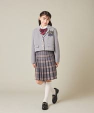 KQJBD02099 a.v.v KIDS(アー・ヴェ・ヴェ) [150-160]【卒服】【エンブレム付き】ショートテーラードジャケット グレー