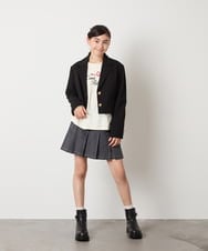 KQJBD02099 a.v.v KIDS(アー・ヴェ・ヴェ) [150-160]【卒服】【エンブレム付き】ショートテーラードジャケット グレー