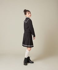 KQJBD04099 a.v.v KIDS(アー・ヴェ・ヴェ) [150-160]【卒服】【エンブレム付き】配色セーラーカラージャケット ベージュ