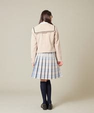 KQJBD04099 a.v.v KIDS(アー・ヴェ・ヴェ) [150-160]【卒服】【エンブレム付き】配色セーラーカラージャケット ベージュ