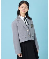 KQJBG03099 a.v.v KIDS(アー・ヴェ・ヴェ) [150-160]卒服ショートテーラードジャケット ライトグレー