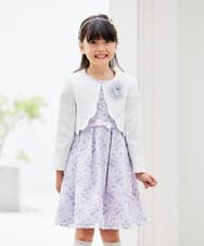 KQJCD01089 a.v.v KIDS(アー・ヴェ・ヴェ) [110-130]【セレモニー/オケージョン/結婚式】スカラップツイードセレモニーボレロ ホワイト
