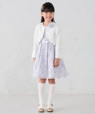 KQJCD01089 a.v.v KIDS(アー・ヴェ・ヴェ) [110-130]【セレモニー/オケージョン/結婚式】スカラップツイードセレモニーボレロ ホワイト