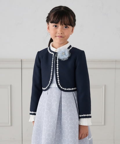 KQJCD02089 a.v.v KIDS [110-130]【セレモニー/オケージョン/結婚式】セレモニーポケボレロ