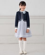 KQJCD02089 a.v.v KIDS(アー・ヴェ・ヴェ) [110-130]【セレモニー/オケージョン/結婚式】セレモニーポケボレロ ネイビー