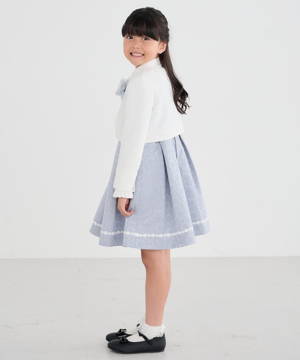 KQJCD02089 a.v.v KIDS(アー・ヴェ・ヴェ) [110-130]【セレモニー/オケージョン/結婚式】セレモニーポケボレロ ホワイト