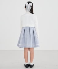 KQJCD02089 a.v.v KIDS(アー・ヴェ・ヴェ) [110-130]【セレモニー/オケージョン/結婚式】セレモニーポケボレロ ホワイト