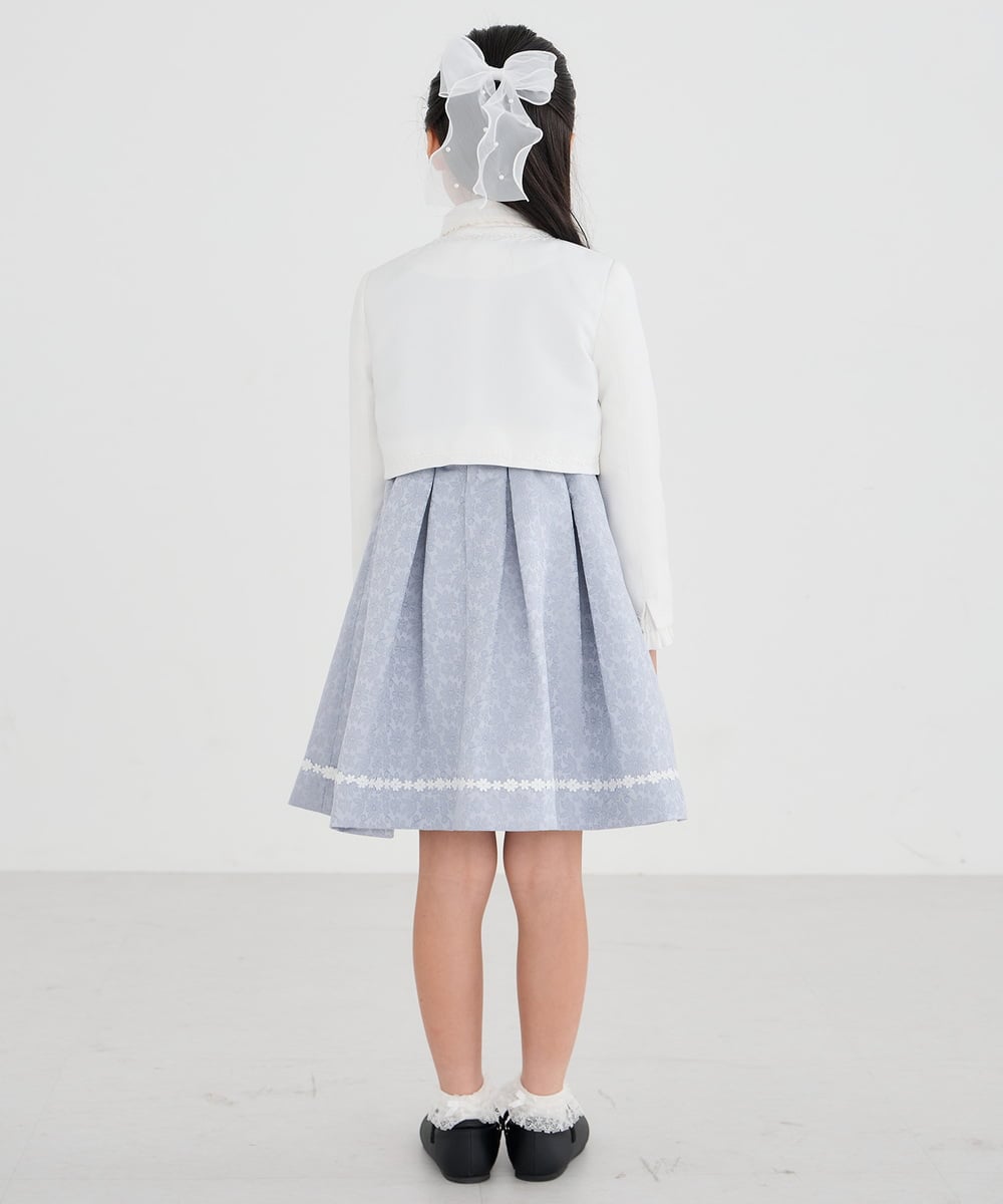 KQJCD02089 a.v.v KIDS(アー・ヴェ・ヴェ) [110-130]【セレモニー/オケージョン/結婚式】セレモニーポケボレロ ホワイト