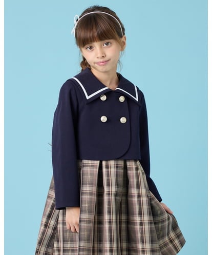 KQJCG02079 a.v.v KIDS [120-130]セレモニーセーラー襟ジャケット