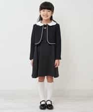 KQJCP01099 a.v.v KIDS(アー・ヴェ・ヴェ) [110-130]【セレモニースタイル】スカラップ襟セレモニージャケット ネイビー
