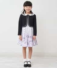 KQJCP01099 a.v.v KIDS(アー・ヴェ・ヴェ) [110-130]【セレモニースタイル】スカラップ襟セレモニージャケット ネイビー