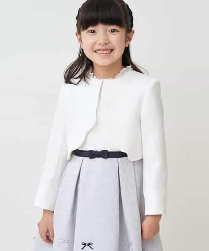 KQJCP02079 a.v.v KIDS [110-130]【セレモニースタイル】スカラップツイードセレモニージャケット