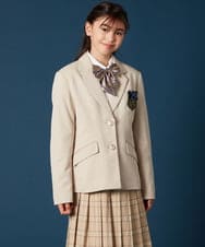 KQJTA01089 a.v.v KIDS(アー・ヴェ・ヴェ) [140-160]【卒服】エンブレム付きテーラードジャケット ネイビー