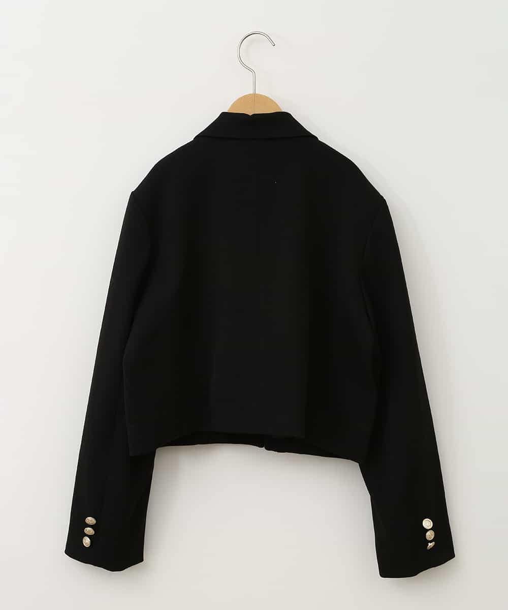 KQJTA02089 a.v.v KIDS(アー・ヴェ・ヴェ) [140-160]【卒服】エンブレム付きショートテーラードジャケット ブラック