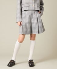 KQLBD01059 a.v.v KIDS(アー・ヴェ・ヴェ) [150-160]【卒服】タックキュロットパンツ グレー