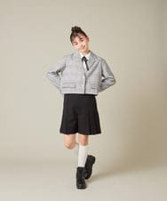 KQLBD01059 a.v.v KIDS(アー・ヴェ・ヴェ) [150-160]【卒服】タックキュロットパンツ グレー