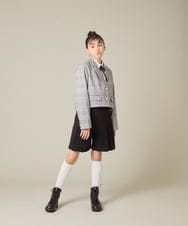 KQLBD01059 a.v.v KIDS(アー・ヴェ・ヴェ) [150-160]【卒服】タックキュロットパンツ グレー