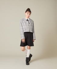 KQLBD01059 a.v.v KIDS(アー・ヴェ・ヴェ) [150-160]【卒服】タックキュロットパンツ グレー
