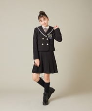 KQLBD01059 a.v.v KIDS(アー・ヴェ・ヴェ) [150-160]【卒服】タックキュロットパンツ グレー