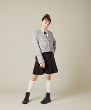 KQLBD01059 a.v.v KIDS(アー・ヴェ・ヴェ) [150-160]【卒服】タックキュロットパンツ グレー