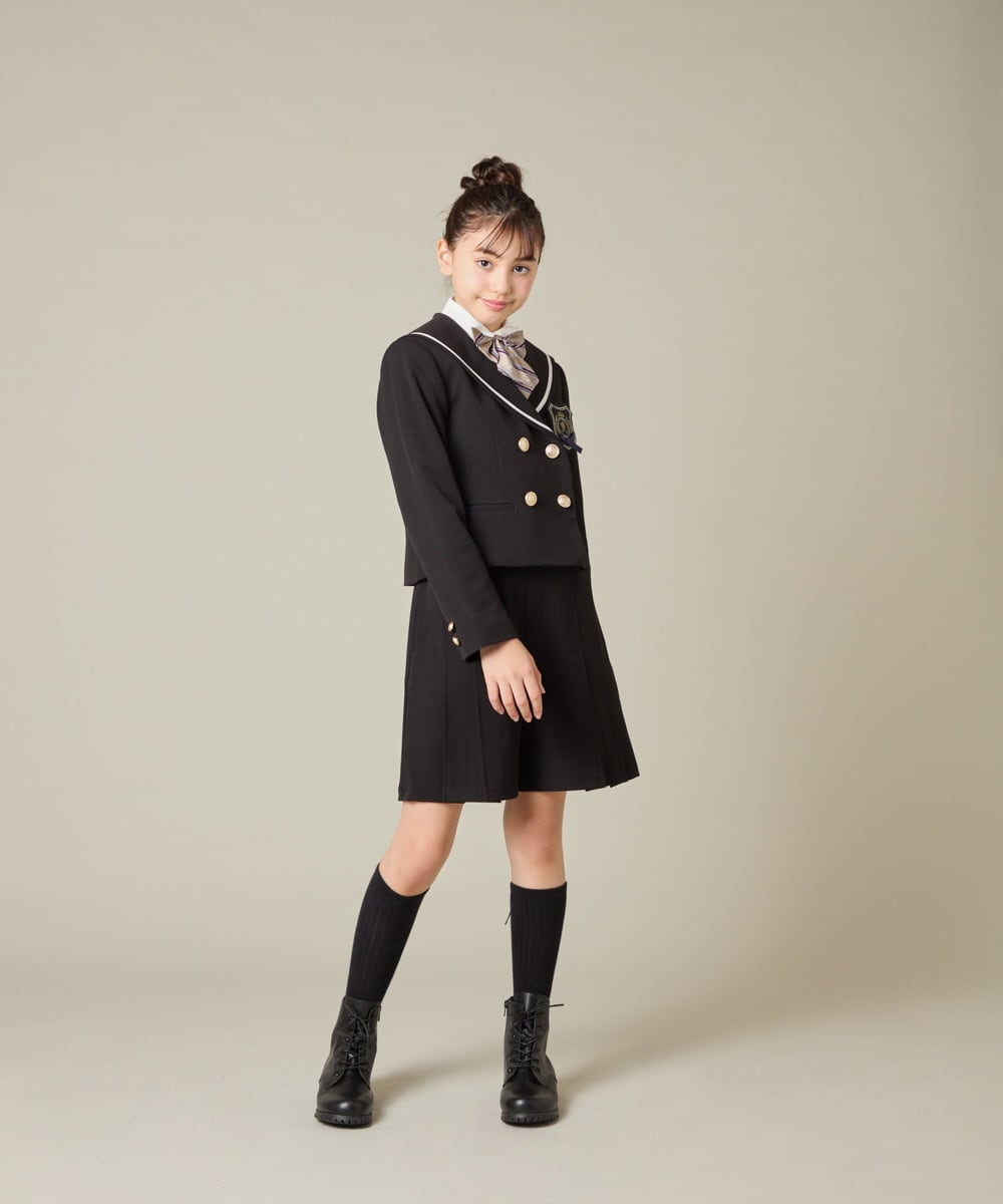 KQLBD01059 a.v.v KIDS(アー・ヴェ・ヴェ) [150-160]【卒服】タックキュロットパンツ グレー