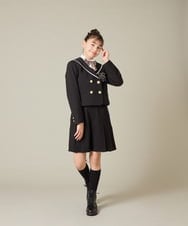 KQLBD01059 a.v.v KIDS(アー・ヴェ・ヴェ) [150-160]【卒服】タックキュロットパンツ グレー