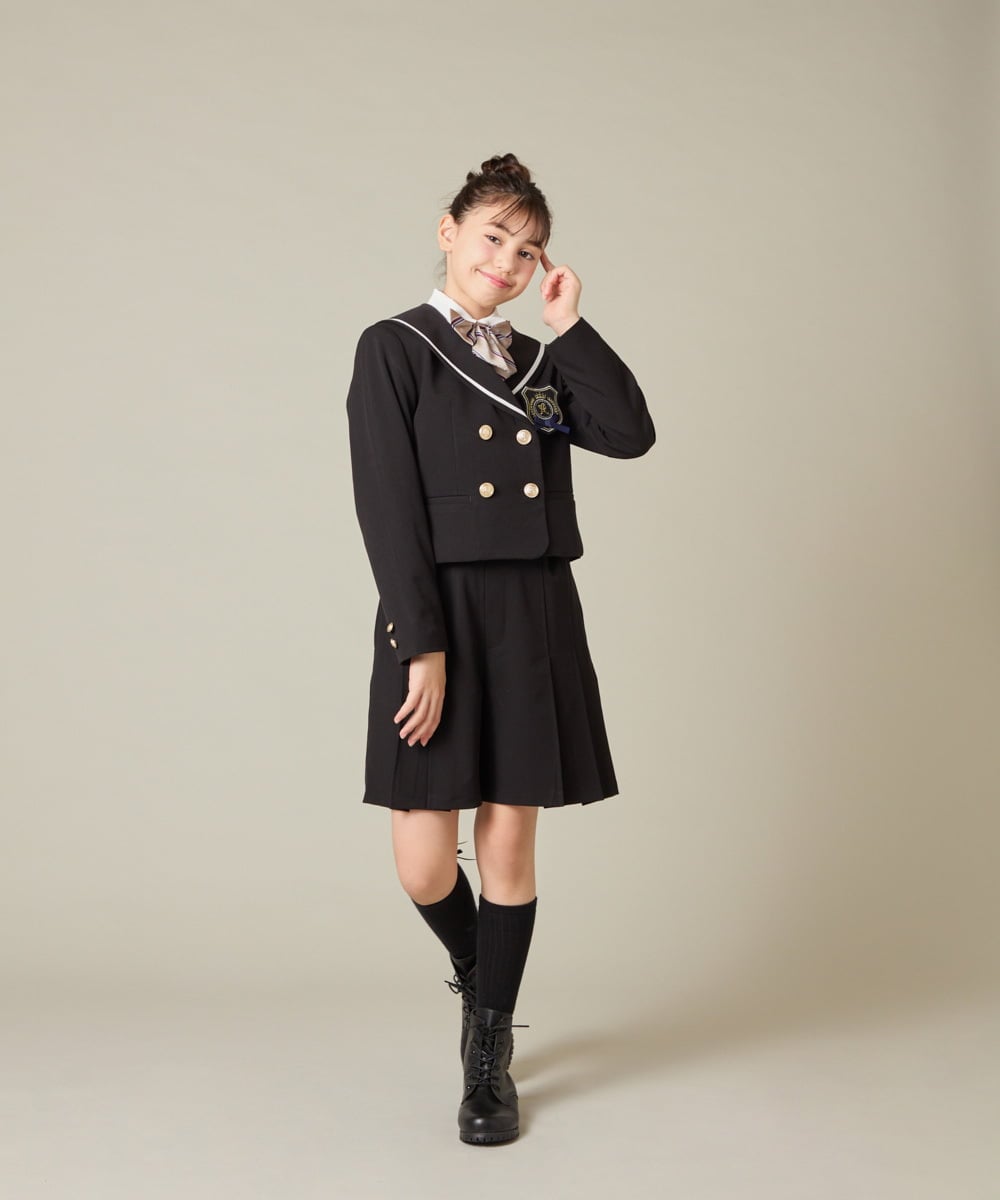 KQLBD01059 a.v.v KIDS(アー・ヴェ・ヴェ) [150-160]【卒服】タックキュロットパンツ グレー