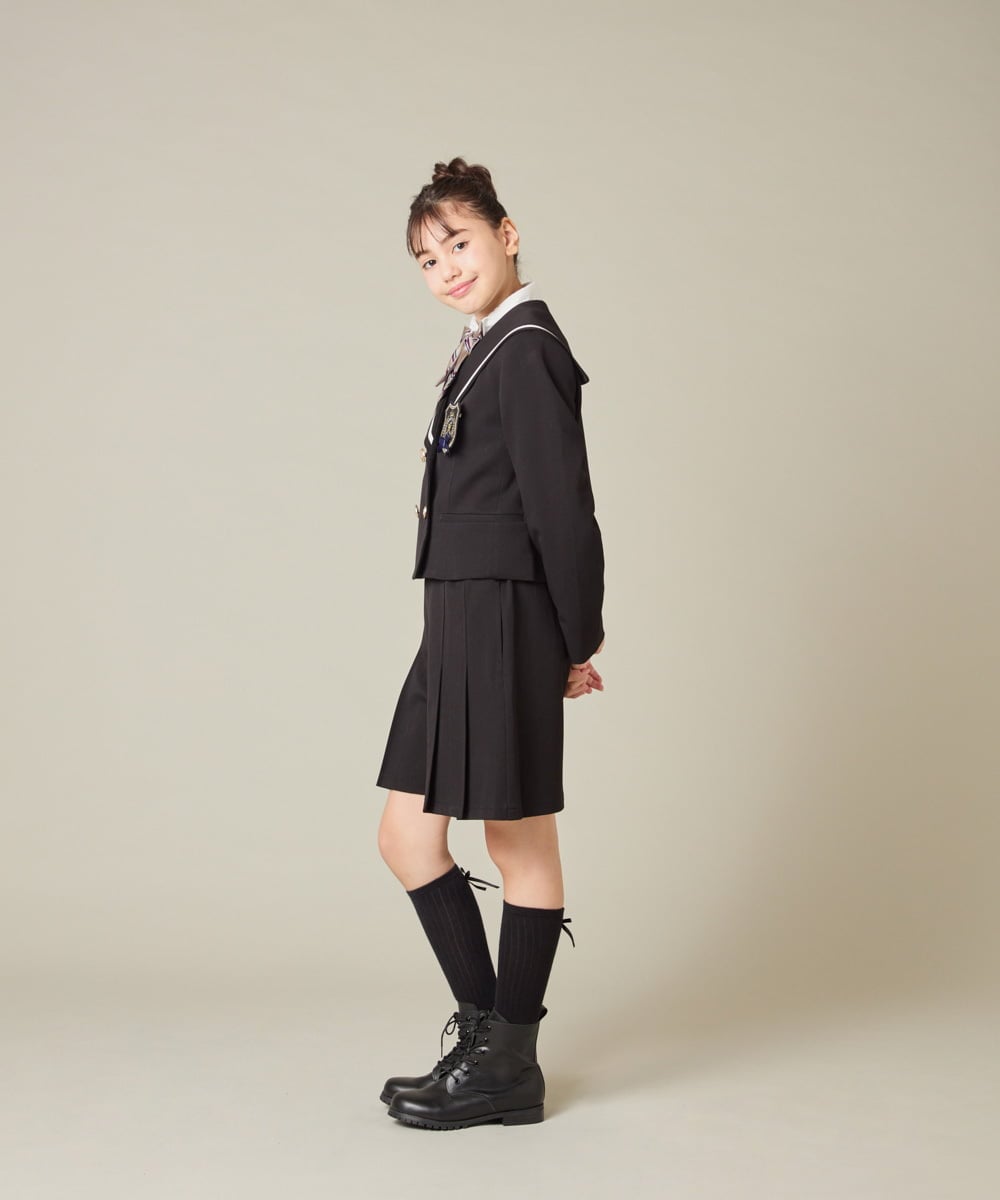 KQLBD01059 a.v.v KIDS(アー・ヴェ・ヴェ) [150-160]【卒服】タックキュロットパンツ グレー