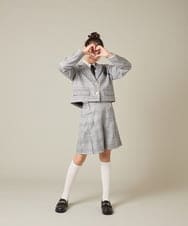 KQLBD01059 a.v.v KIDS(アー・ヴェ・ヴェ) [150-160]【卒服】タックキュロットパンツ グレー