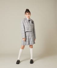 KQLBD01059 a.v.v KIDS(アー・ヴェ・ヴェ) [150-160]【卒服】タックキュロットパンツ グレー