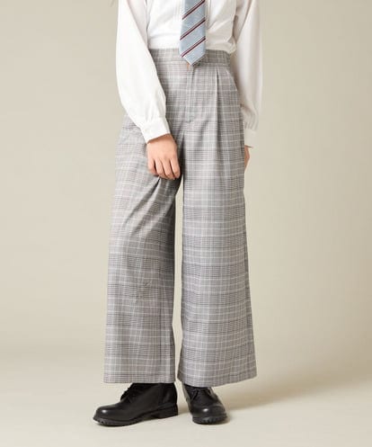 KQLBD02064 a.v.v KIDS [150-160]【卒服】タックワイドパンツ