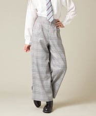 KQLBD02064 a.v.v KIDS(アー・ヴェ・ヴェ) [150-160]【卒服】タックワイドパンツ ブラック