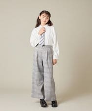 KQLBD02064 a.v.v KIDS(アー・ヴェ・ヴェ) [150-160]【卒服】タックワイドパンツ ブラック