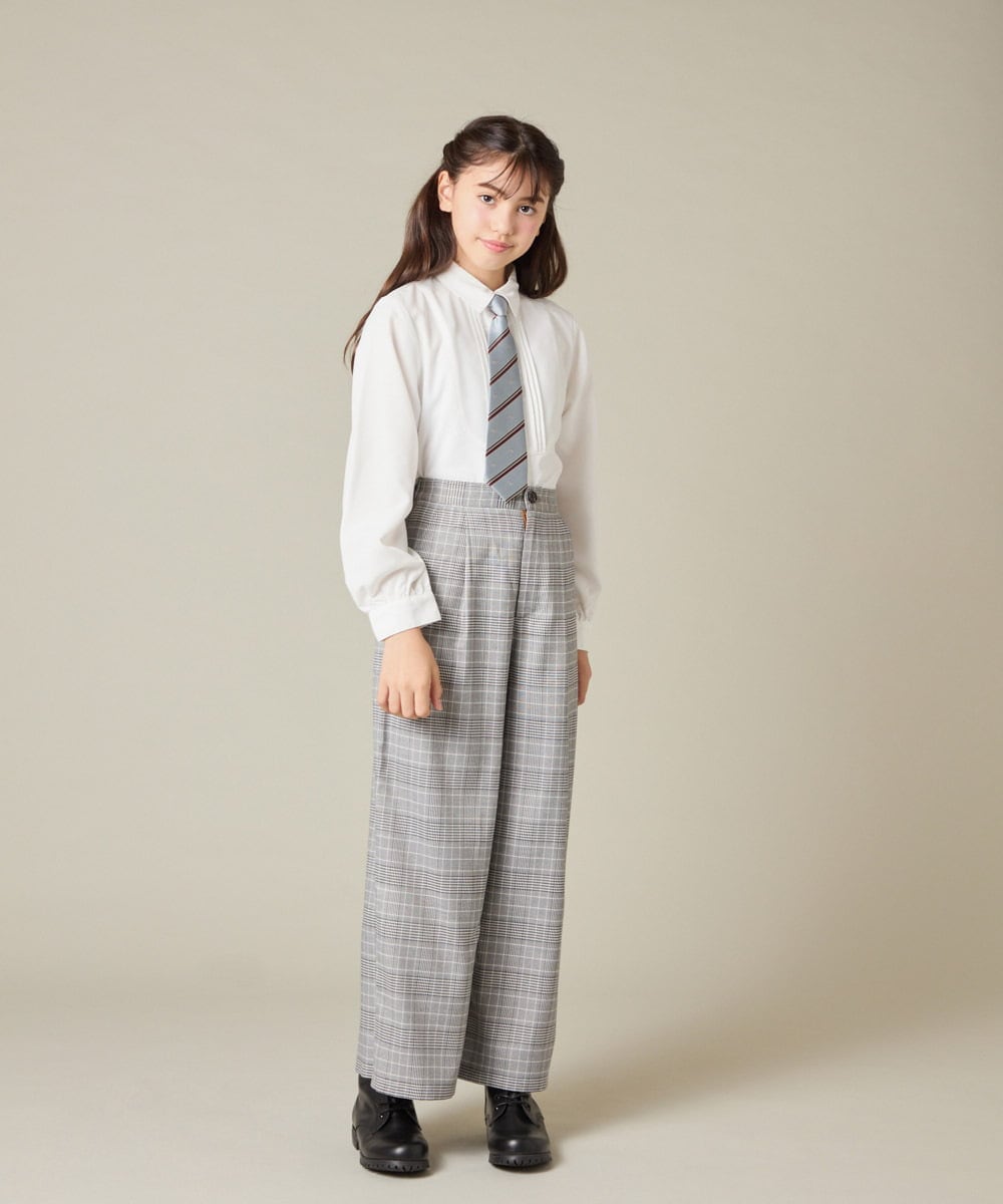 KQLBD02064 a.v.v KIDS(アー・ヴェ・ヴェ) [150-160]【卒服】タックワイドパンツ ブラック