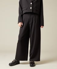 KQLBD02064 a.v.v KIDS(アー・ヴェ・ヴェ) [150-160]【卒服】タックワイドパンツ ブラック