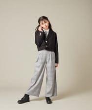 KQLBD02064 a.v.v KIDS(アー・ヴェ・ヴェ) [150-160]【卒服】タックワイドパンツ ブラック