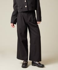 KQLBD02064 a.v.v KIDS(アー・ヴェ・ヴェ) [150-160]【卒服】タックワイドパンツ ブラック