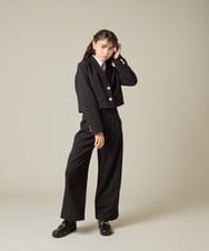 KQLBD02064 a.v.v KIDS(アー・ヴェ・ヴェ) [150-160]【卒服】タックワイドパンツ ブラック