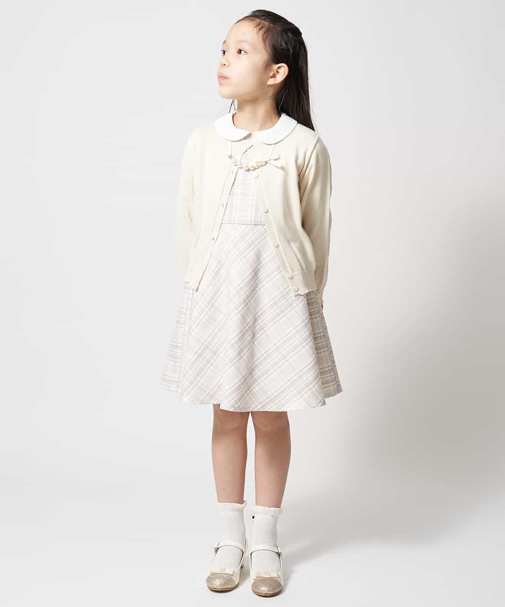 110 130 セレモニースタイル お得な3点set チェックジャケットワンピースセット その他のワンピース ドレス A V V Kids アー ヴェ ヴェ イトキンオンラインストア