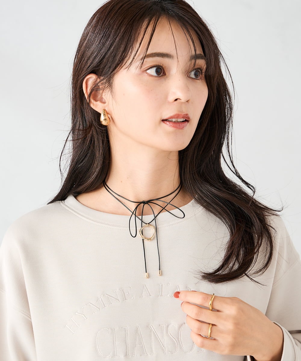 KS2AD07021 a.v.v(アー・ヴェ・ヴェ) ワントップコードネックレス ゴールド