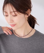 KS2AG01021 a.v.v(アー・ヴェ・ヴェ) ビーズレイヤードネックレス ゴールド
