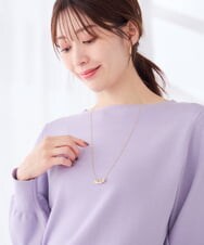 KS2AG05019 a.v.v(アー・ヴェ・ヴェ) 2WAYパール調スライドネックレス シルバー