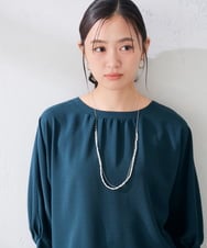 KS2AG06021 a.v.v(アー・ヴェ・ヴェ) 淡水パールレイヤードロングネックレス シルバー