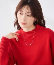 KS2AG07019 a.v.v(アー・ヴェ・ヴェ) ツイストメタルバーネックレス シルバー