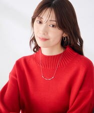 KS2AG07019 a.v.v(アー・ヴェ・ヴェ) ツイストメタルバーネックレス シルバー