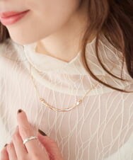 KS2AG07019 a.v.v(アー・ヴェ・ヴェ) ツイストメタルバーネックレス シルバー