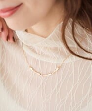 KS2AG07019 a.v.v(アー・ヴェ・ヴェ) ツイストメタルバーネックレス シルバー